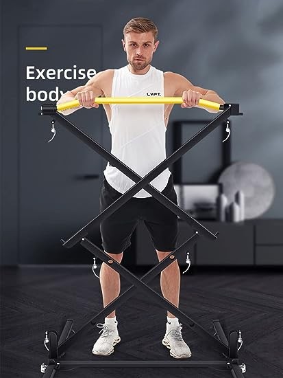 Korser Pull Up Bar Station, Portable Foldable Pullup Bar, Pull Up Bar Exercise Equipment, Pull Up Stand for Strength Training, Power Tower Dip Station Pull Up Bar for Home Gym or Outdoor Workout